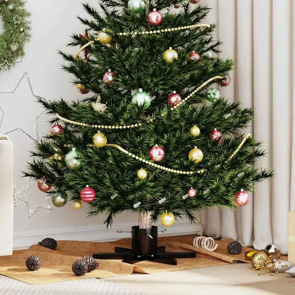 Pied de Sapin de Noël 1.73 Noir 50 x 50 x 15,5 cm Acier