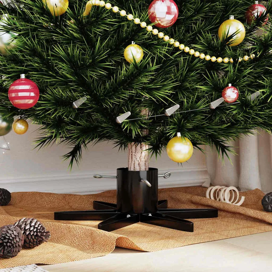 Pied de Sapin de Noël 1.73 Noir 50 x 50 x 15,5 cm Acier - 4