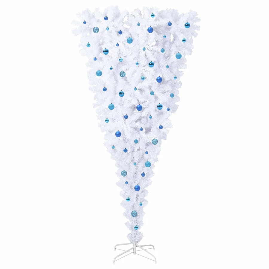 Sapin de Noël artificiel avec 300 LED Blanc 240 cm PVC et Acier - 4