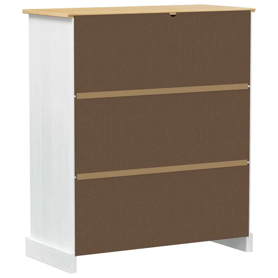 Cabinet à vin Blanc 97 x 45 x 114 cm Pin massif - 6