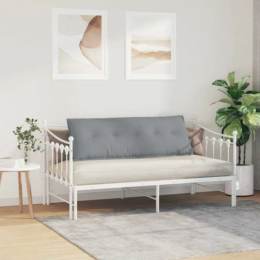 Coussin de Dos Gris clair 140 x 19 x 50 cm tissu - 4