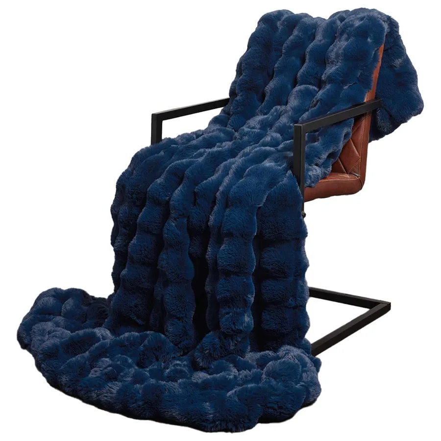 Couverture antidérapante en fausse de lapin Olite 4 pcs - 3