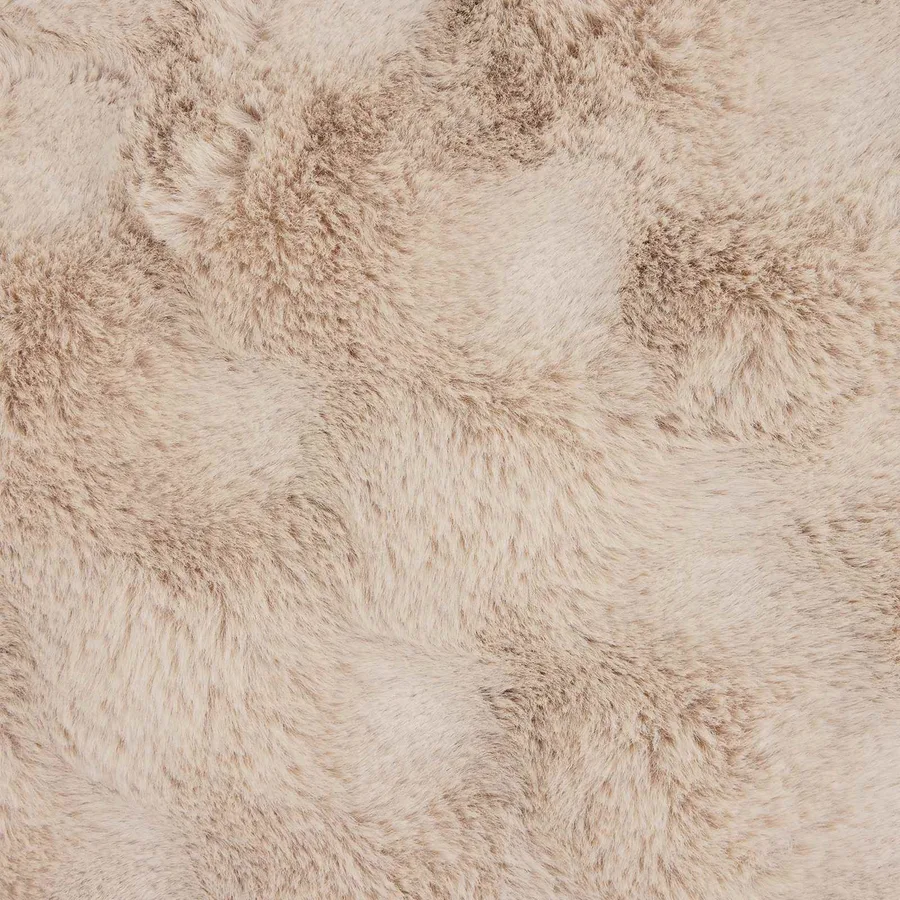 Couverture antidérapante en fausse de lapin Olite 4 pcs Beige - 10