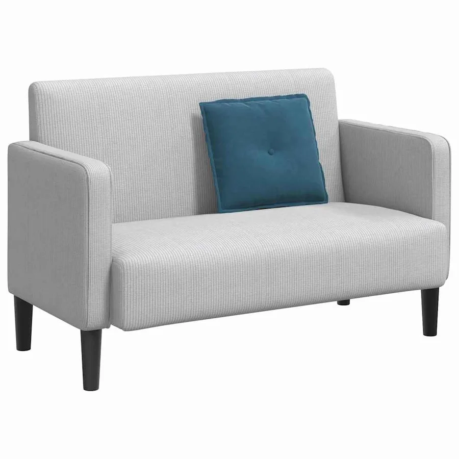 Coussin de Dos Bleu 50 x 45 cm Tissu en velours côtelé - 3