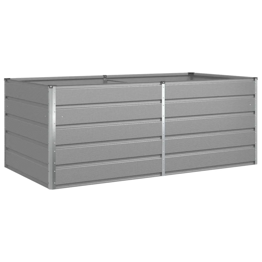 Jardinière Gris clair 195 x 100 x 75 cm Acier galvanisé - 2