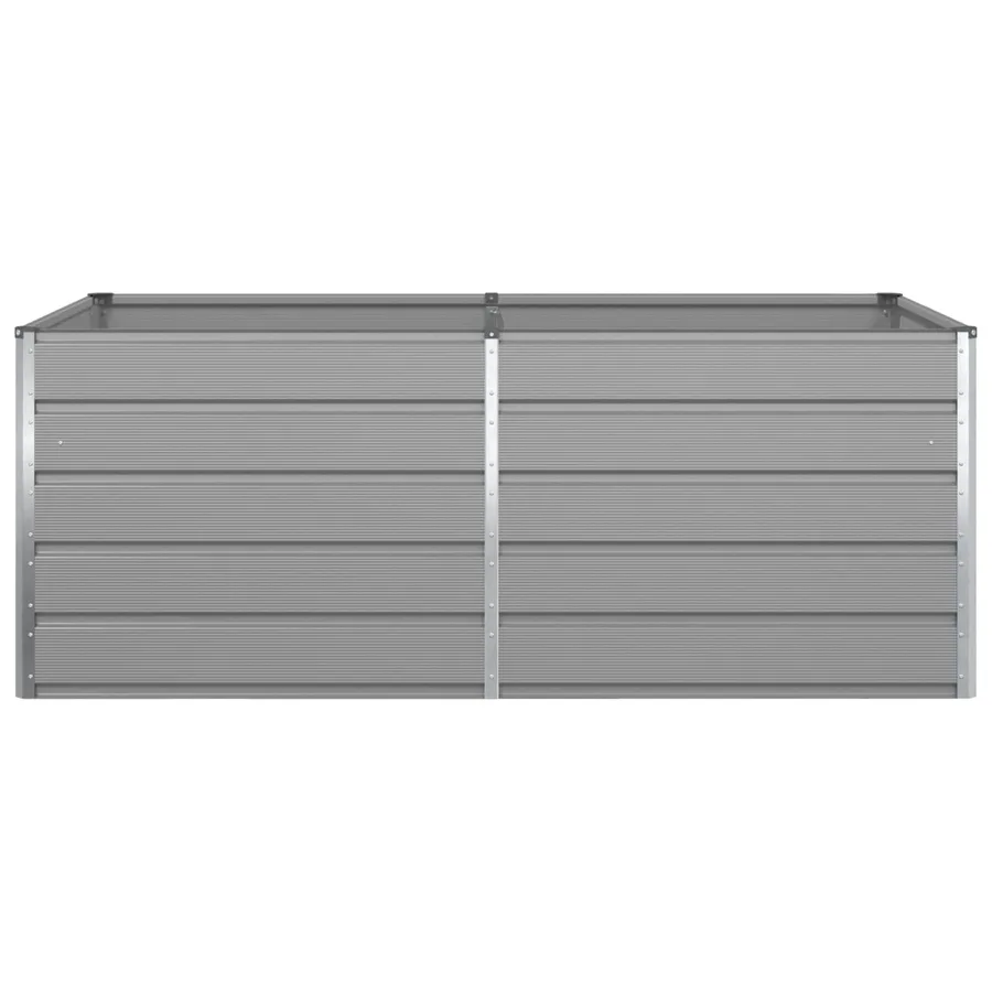 Jardinière Gris clair 195 x 100 x 75 cm Acier galvanisé - 5