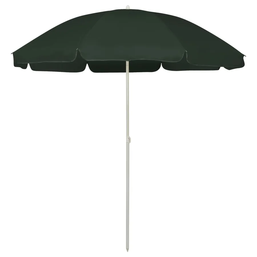 Parasol de plage vert 240 cm