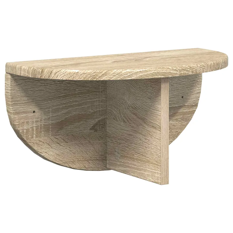 Étagère Murale Montage mural 2 pcs Chêne Sonoma 38 x 19 x 19 cm - 5