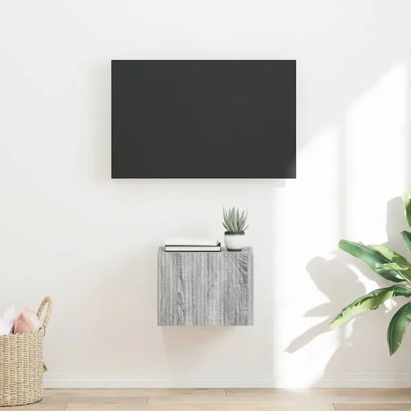 Meuble TV mural Gris Sonoma 39 x 31 x 29,5 cm Bois d'ingénierie