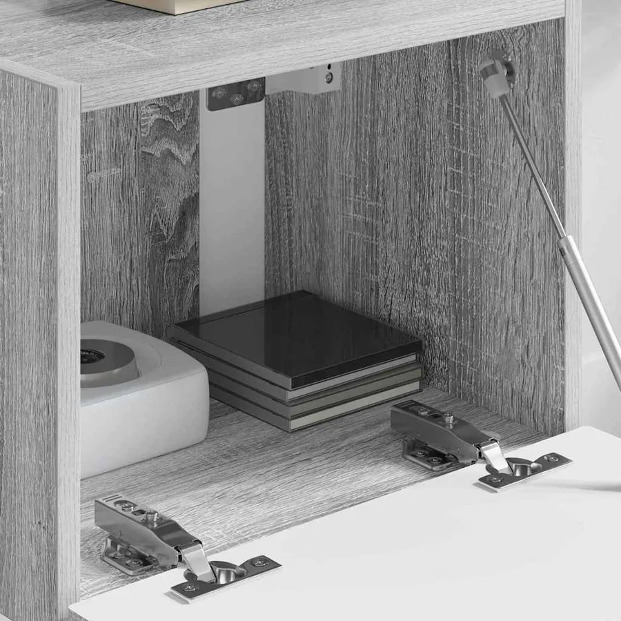 Meuble TV mural Gris Sonoma 39 x 31 x 29,5 cm Bois d'ingénierie - 4