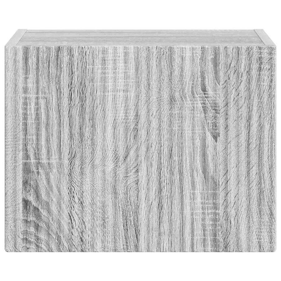 Meuble TV mural Gris Sonoma 39 x 31 x 29,5 cm Bois d'ingénierie - 6
