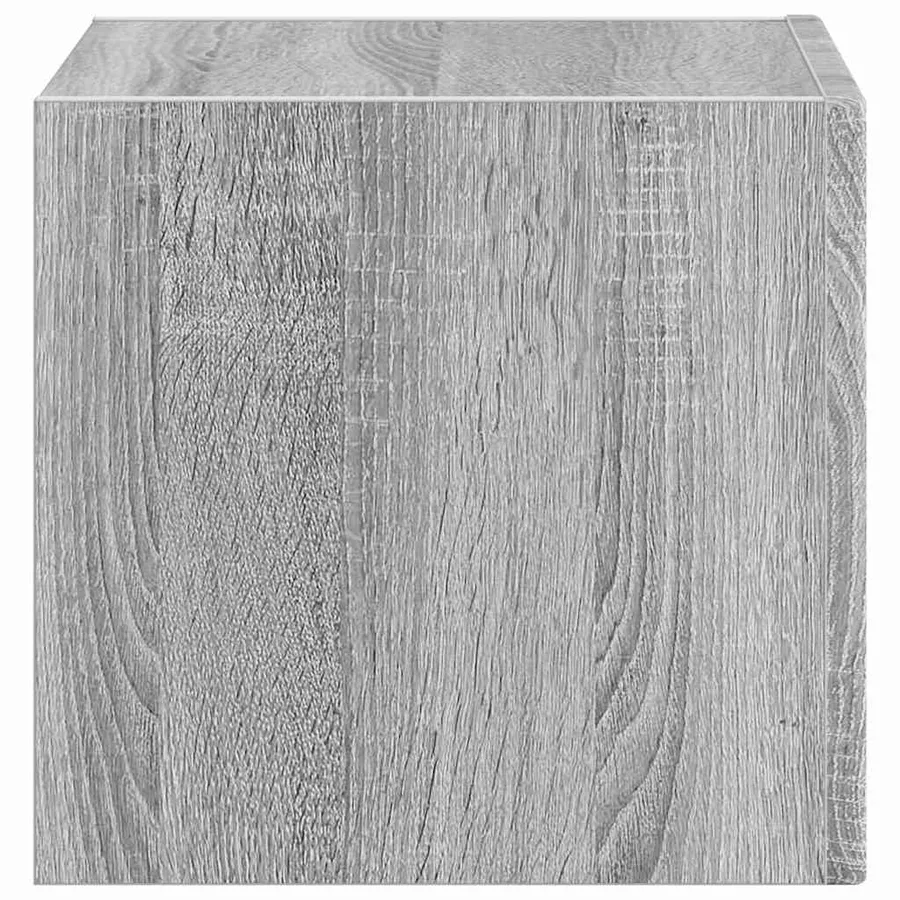 Meuble TV mural Gris Sonoma 39 x 31 x 29,5 cm Bois d'ingénierie - 7