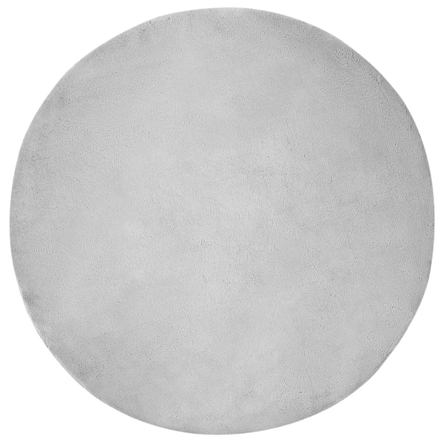 Tapis antidérapant en fausse de lapin OLITE Gris Ø 120 cm - 2