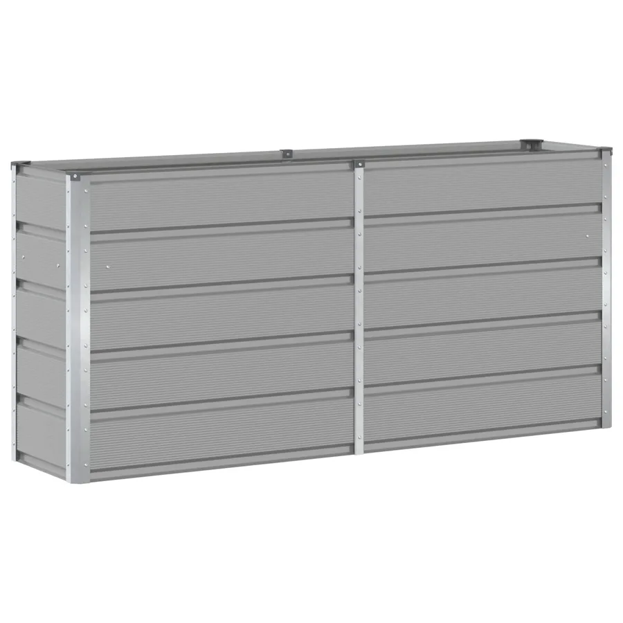 Jardinière Gris clair 160 x 40 x 75 cm Acier - 2