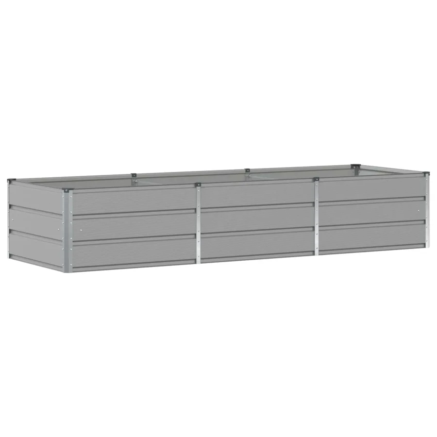 Jardinière Gris clair 240 x 80 x 45 cm Acier - 2