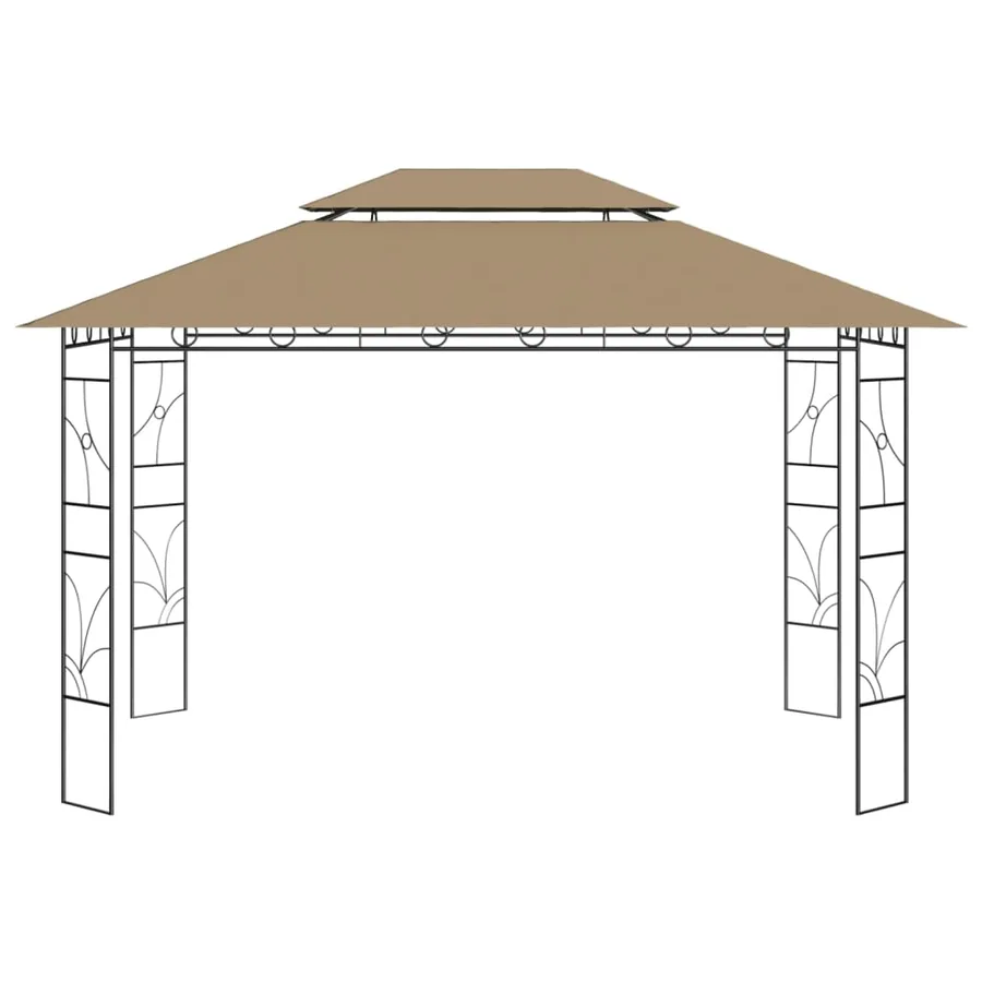 Belvédère 4x3x2,7 m Taupe 160 g/m² - 2