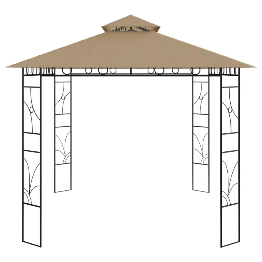 Belvédère 4x3x2,7 m Taupe 160 g/m² - 3