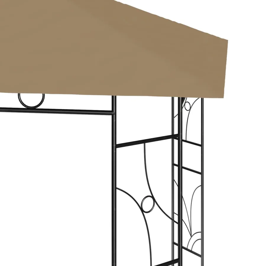 Belvédère 4x3x2,7 m Taupe 160 g/m² - 4