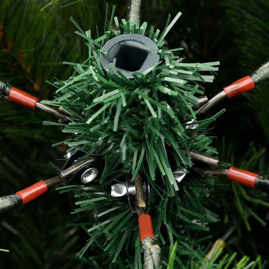 Sapin de Noël artificiel à charnière avec neige en flocons - 13