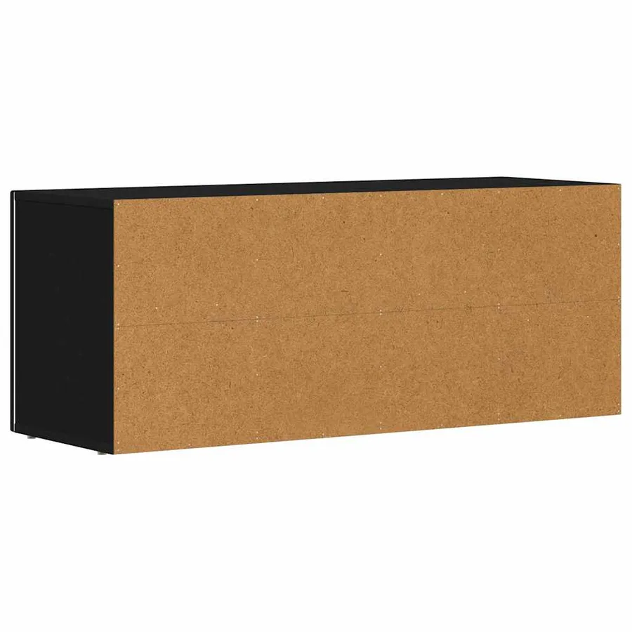 Meuble TV ELST 100 x 35 x 40 cm Noir Bois d'ingénierie - 7