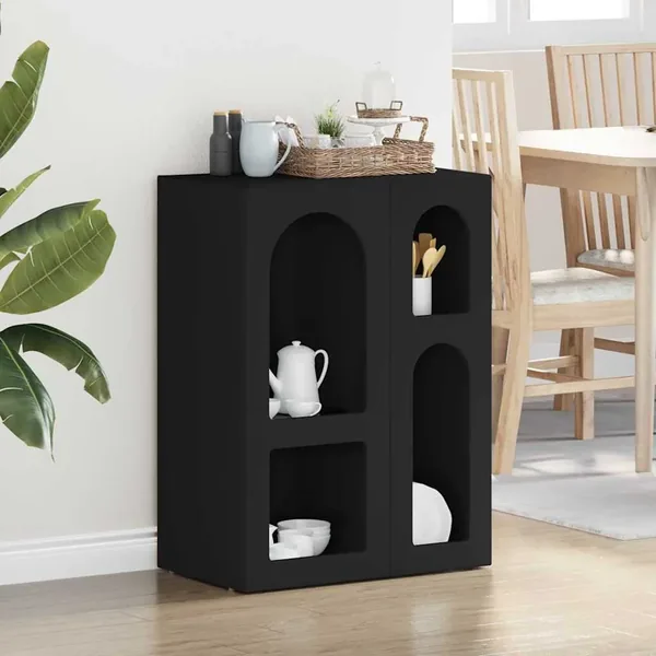 Buffet ELST Noir 59 x 35 x 80,5 cm Bois d'ingénierie