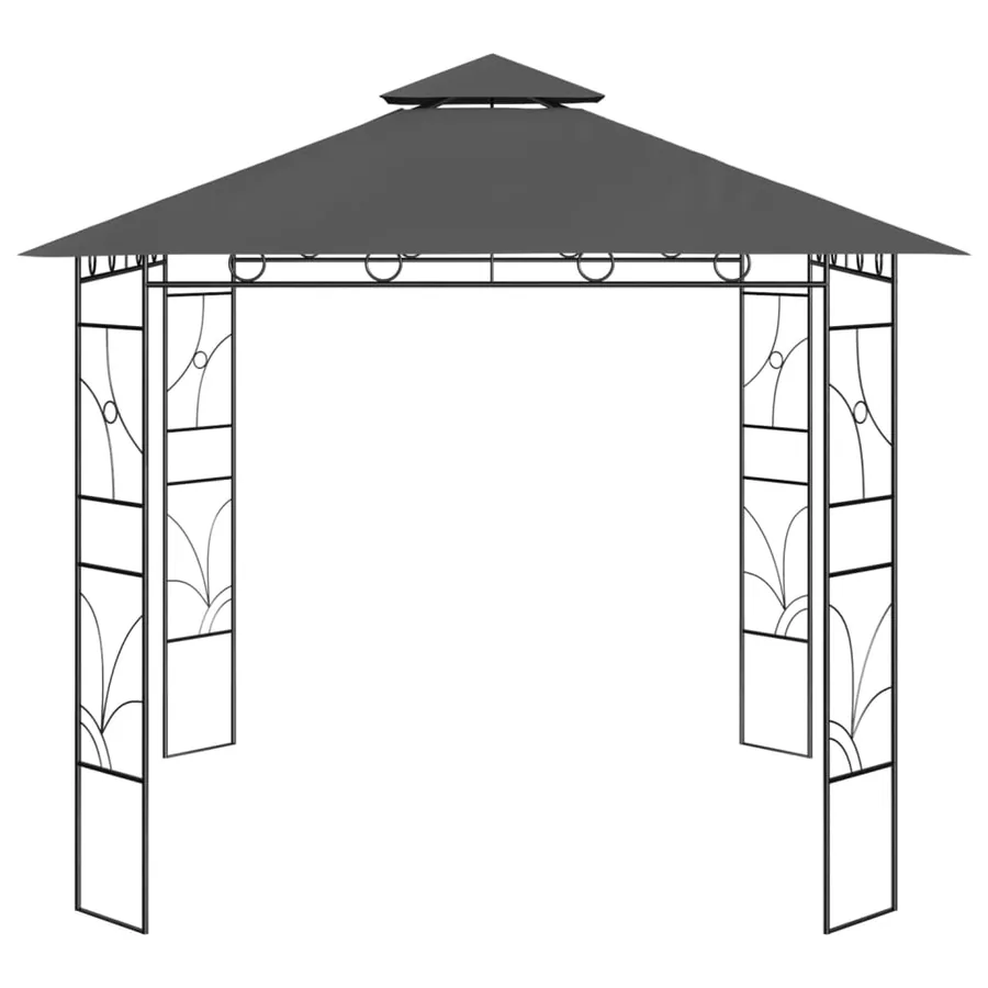 Belvédère 3x3x2,7 m Anthracite 160 g/m² - 2