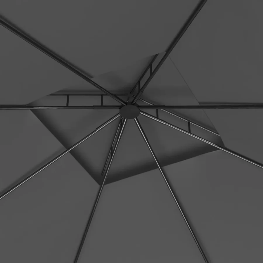 Belvédère 3x3x2,7 m Anthracite 160 g/m² - 4