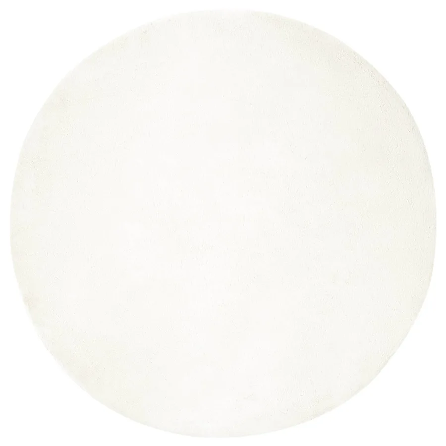 Tapis antidérapant en fausse de lapin OLITE Crème Ø 160 cm - 2