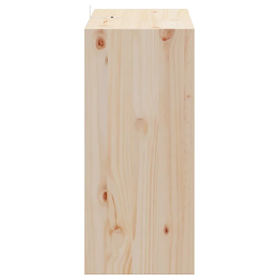 Étagère à vin 2 pcs Naturel 56 x 25 x 56 cm Pin massif - 7
