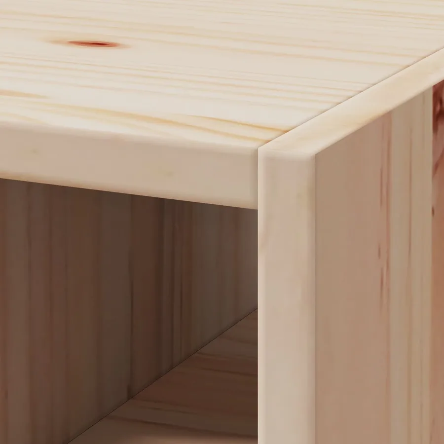 Étagère à vin 2 pcs Naturel 56 x 25 x 56 cm Pin massif - 9