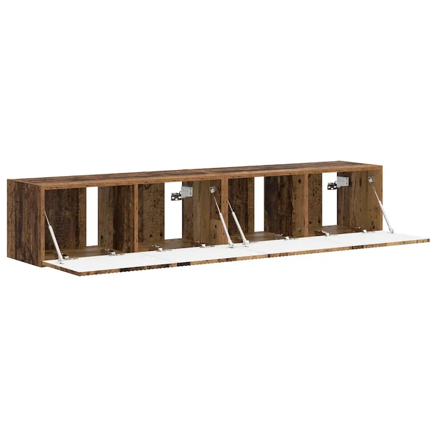 Meuble TV mural 2 pcs Bois Ancien 78,5 x 31 x 29,5 cm - 6