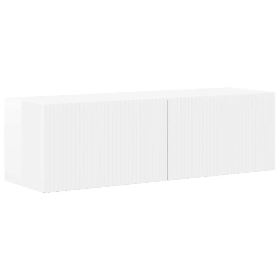 Meuble TV 8 pcs Blanc brillant - 5