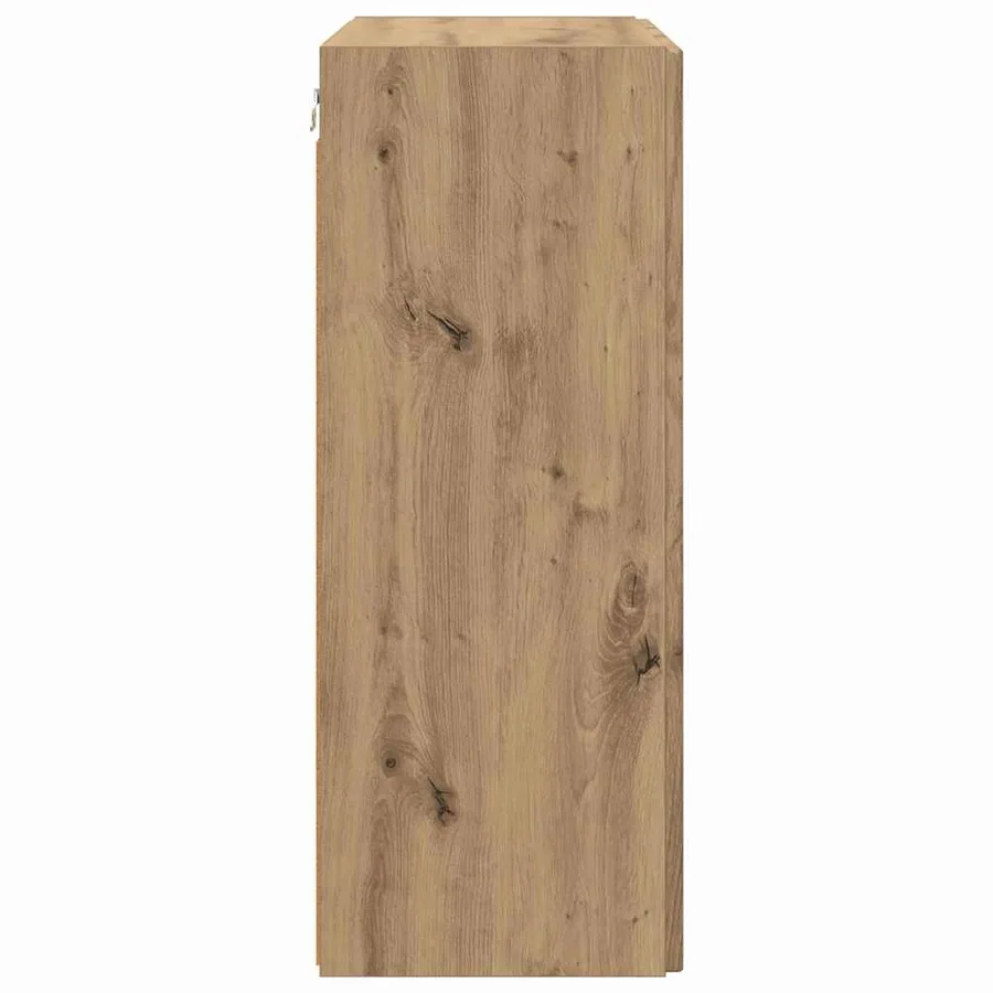 Meuble TV mural Blanc 59,5 x 31 x 60 cm Bois d'ingénierie - 7