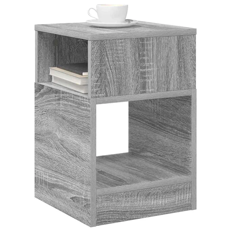 Table d'appoint Gris Sonoma 30,5 x 30 x 45 cm Bois d'ingénierie - 3