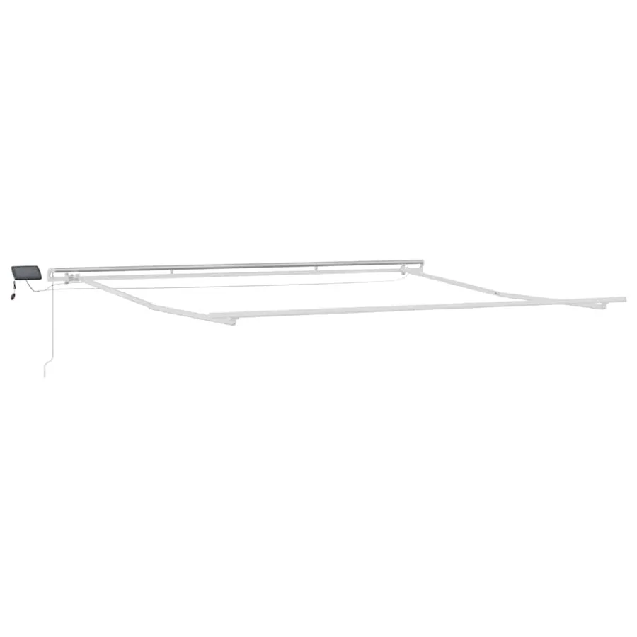 Cadre d'auvent Blanc 450 × 350 cm Aluminium - 2