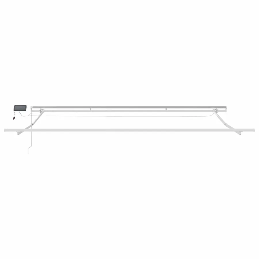 Cadre d'auvent Blanc 450 × 350 cm Aluminium - 6