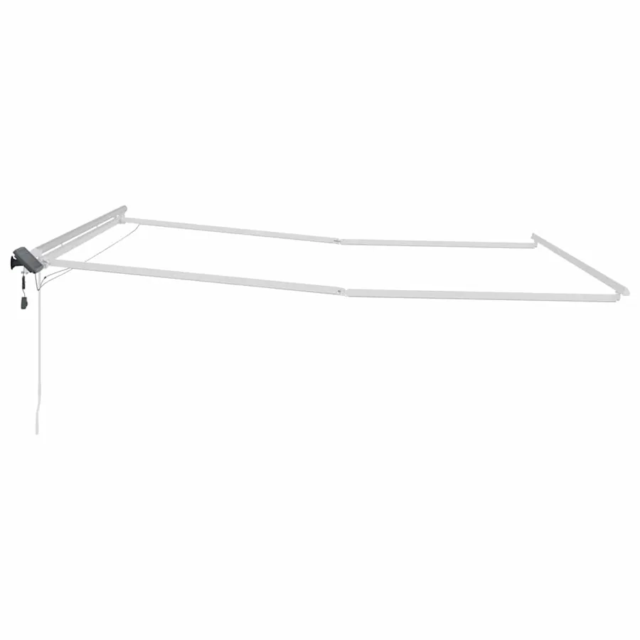 Cadre d'auvent Blanc 450 × 350 cm Aluminium - 7