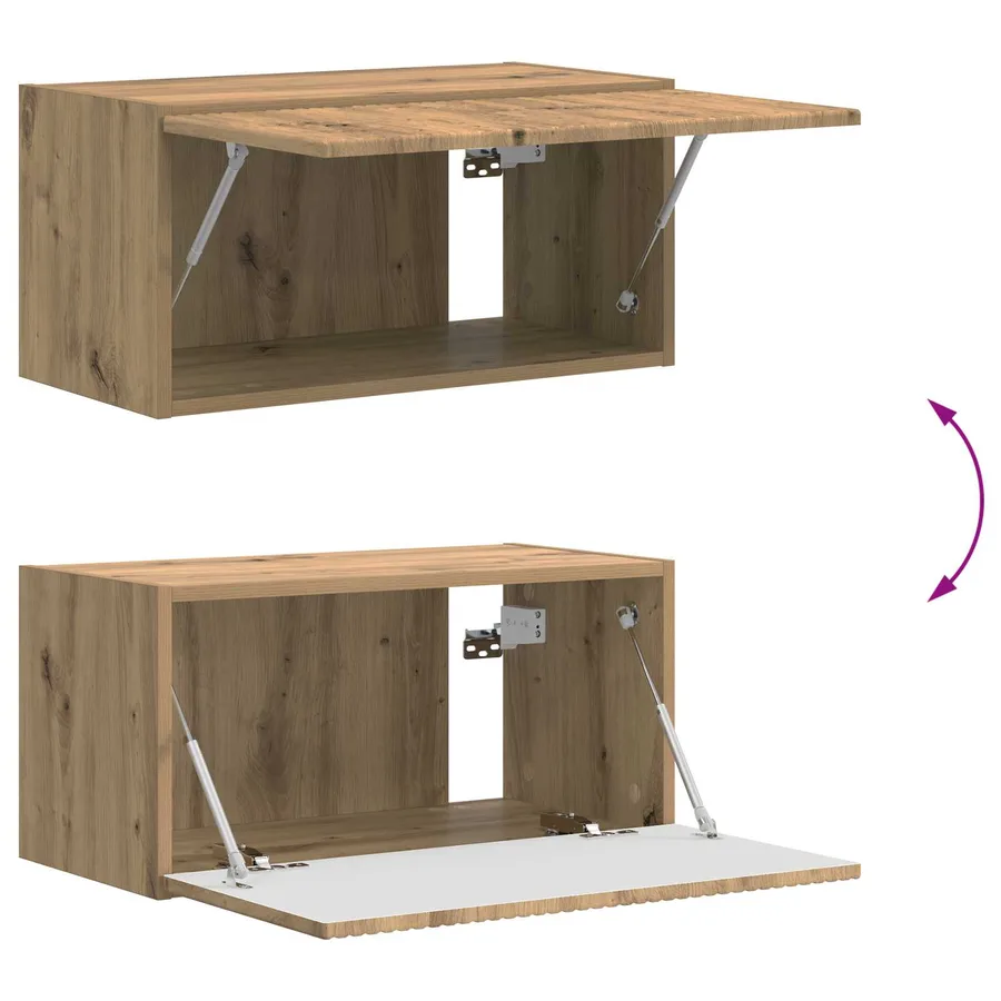 Ensemble meuble TV 5 pcs Chêne artisanal Bois d'ingénierie - 8