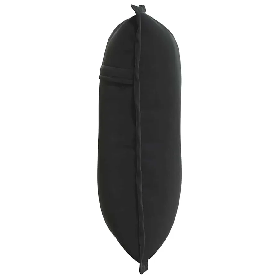 Coussin de Dos Noir 50 x 45 cm Tissu en velours côtelé - 6