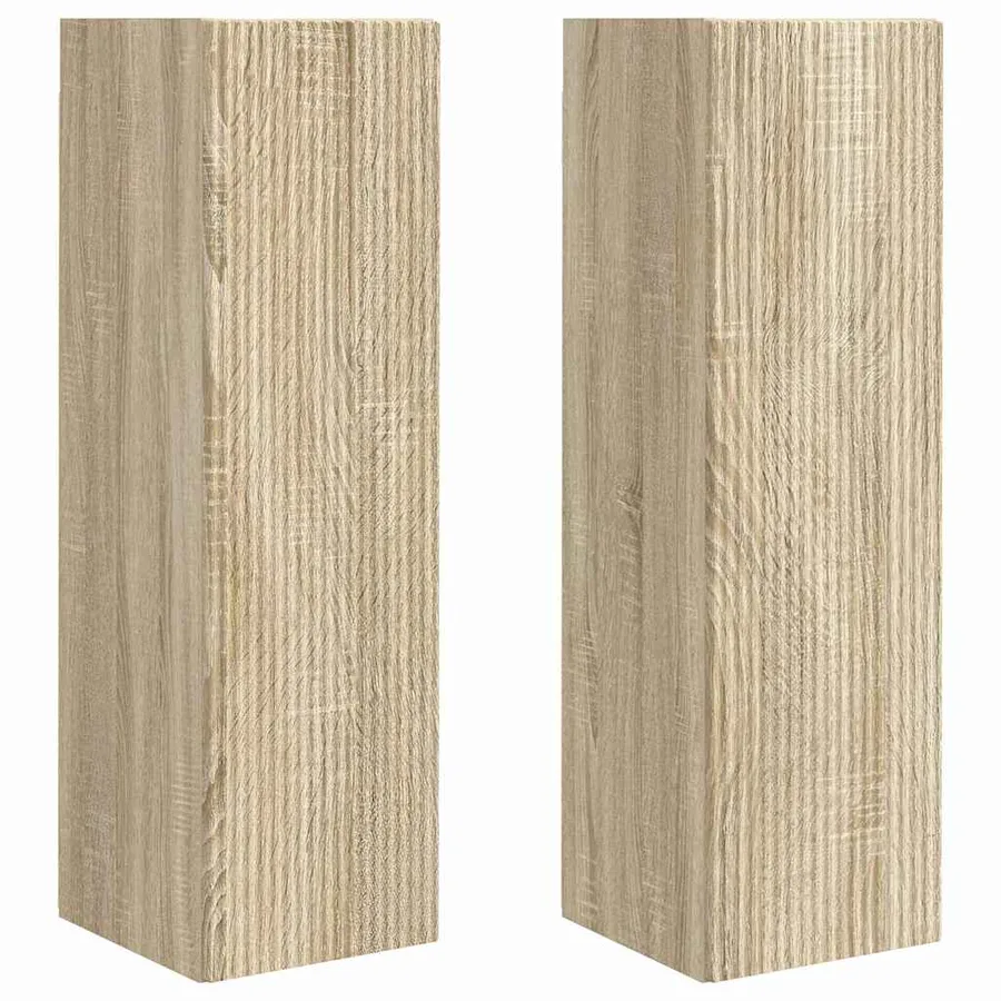 Meuble TV mural 2 pcs Sonoma 30 x 31 x 100 cm Bois d'ingénierie - 2