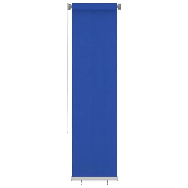 Store roulant d'extérieur 65 (l) x 230 (H) cm HDPE bleu