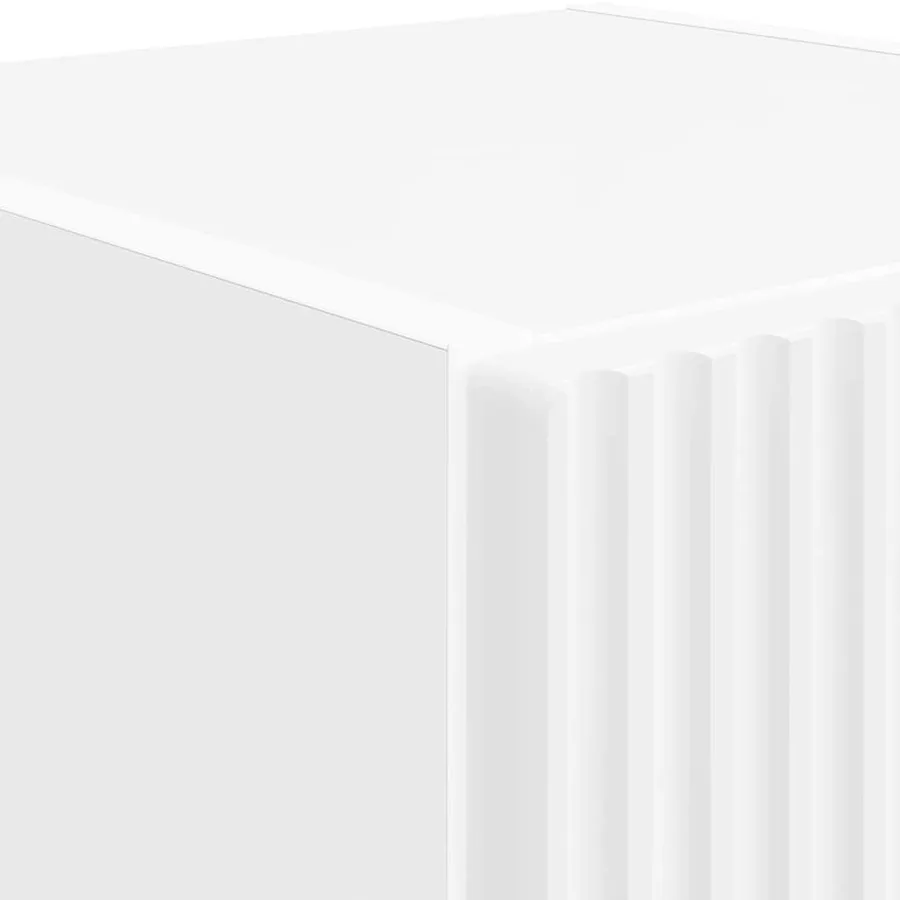 Meuble TV mural Blanc 30 x 31 x 100 cm Bois d'ingénierie - 9