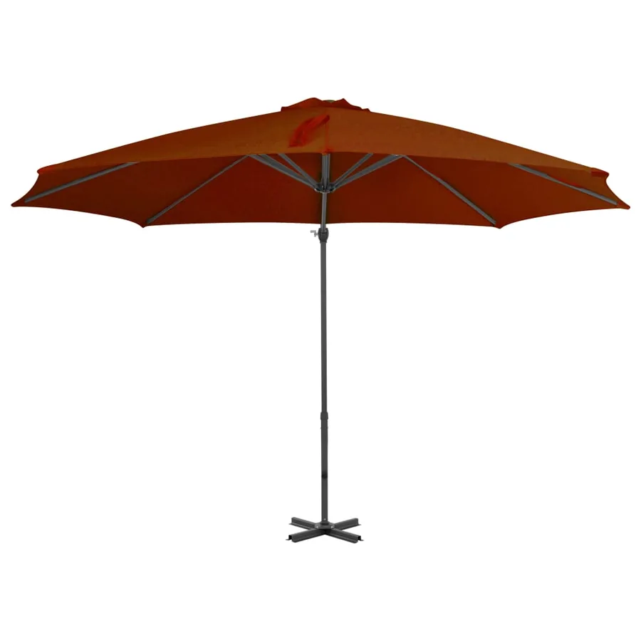 Parasol de jardin en porte-à-faux avec mât en aluminium - 2
