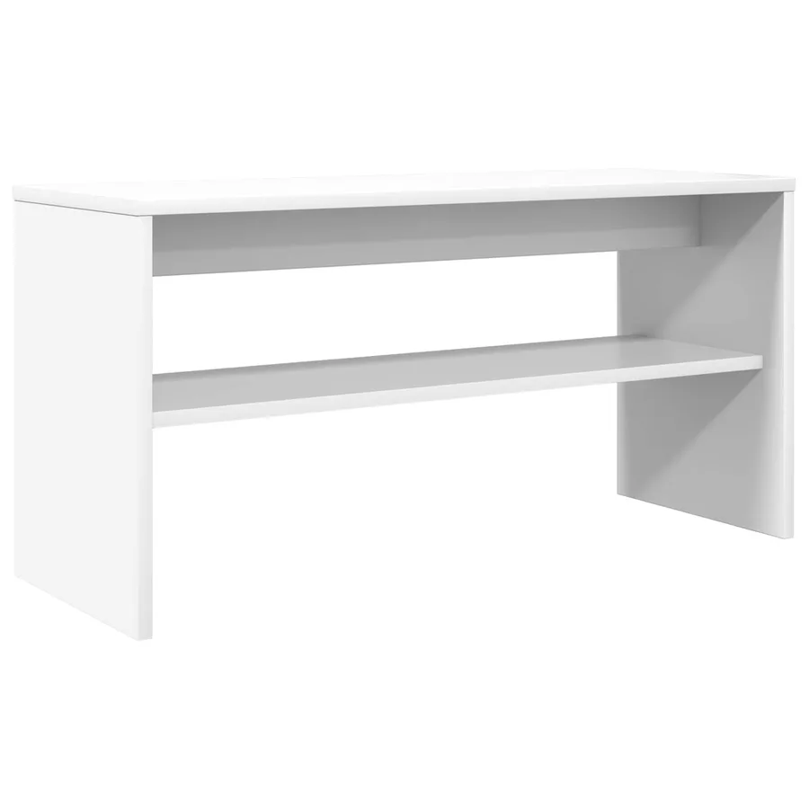 Meuble TV Blanc 80 x 30 x 40 cm Bois d'ingénierie - 7