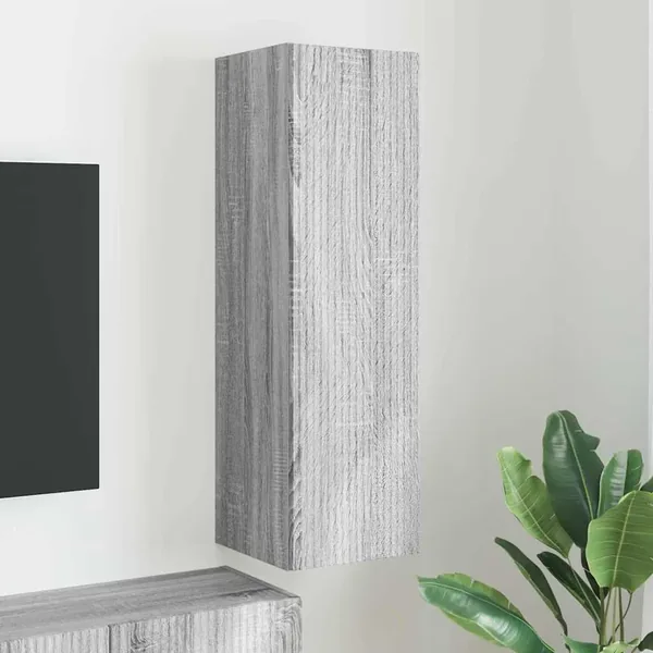 Meuble TV mural Gris Sonoma 30 x 31 x 100 cm Bois d'ingénierie