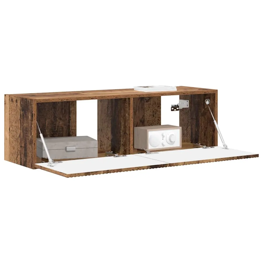 Meuble TV mural Bois Ancien 98 x 31 x 29,5 cm Bois d'ingénierie - 3