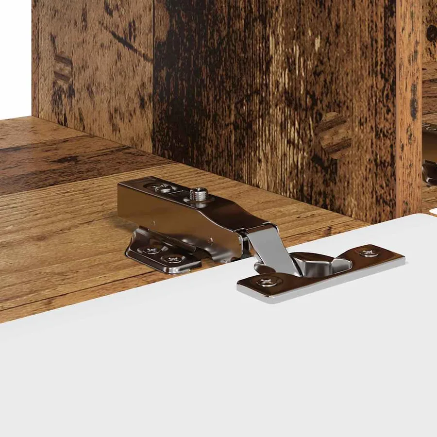 Meuble TV mural Bois Ancien 98 x 31 x 29,5 cm Bois d'ingénierie - 8