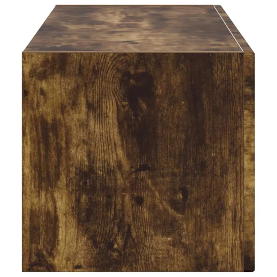Meuble TV mural Chêne fumé 98 x 31 x 29,5 cm Bois d'ingénierie - 7