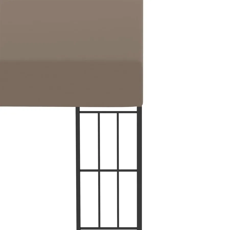 Belvédère mural 4x3 m Taupe Tissu - 4
