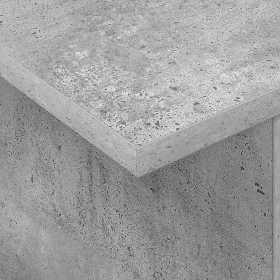 Meuble TV 2 pcs Gris béton 50 x 35 x 45 cm Bois d'ingénierie - 8